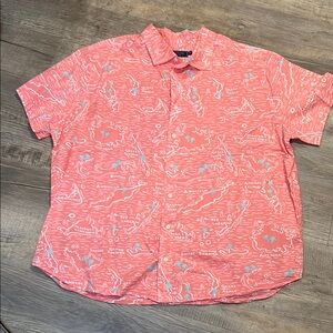 Vineyard Vines Men's‎ Pink Patterned Shirt 2XB